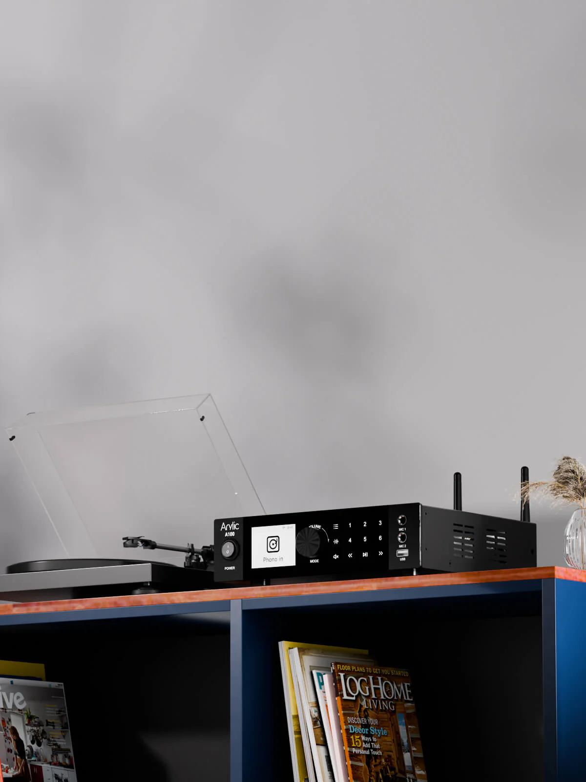 a100 100w x 2 power amplifier with fm 11