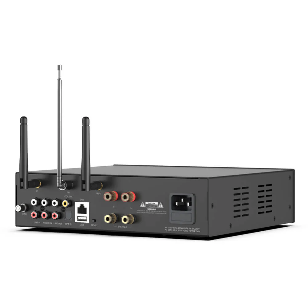 a100 100w x 2 power amplifier with fm 4