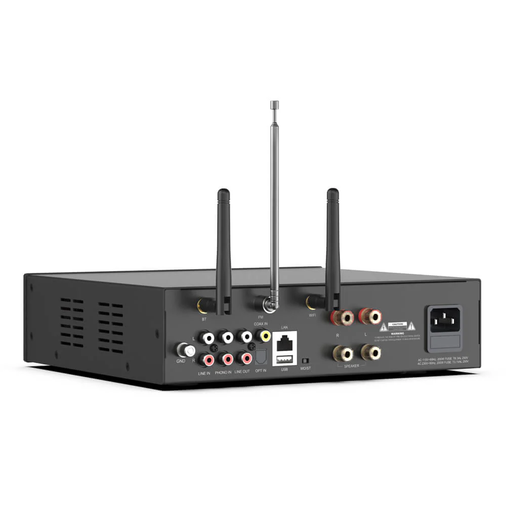 a100 100w x 2 power amplifier with fm 6