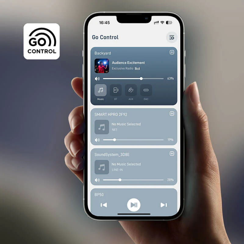 Control de volumen con botón
