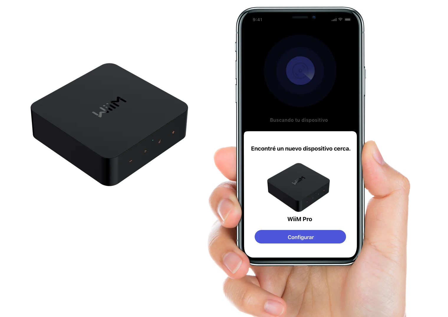 Proceso de configuración fácil de WiiM Pro+ en la aplicación WiiM Home