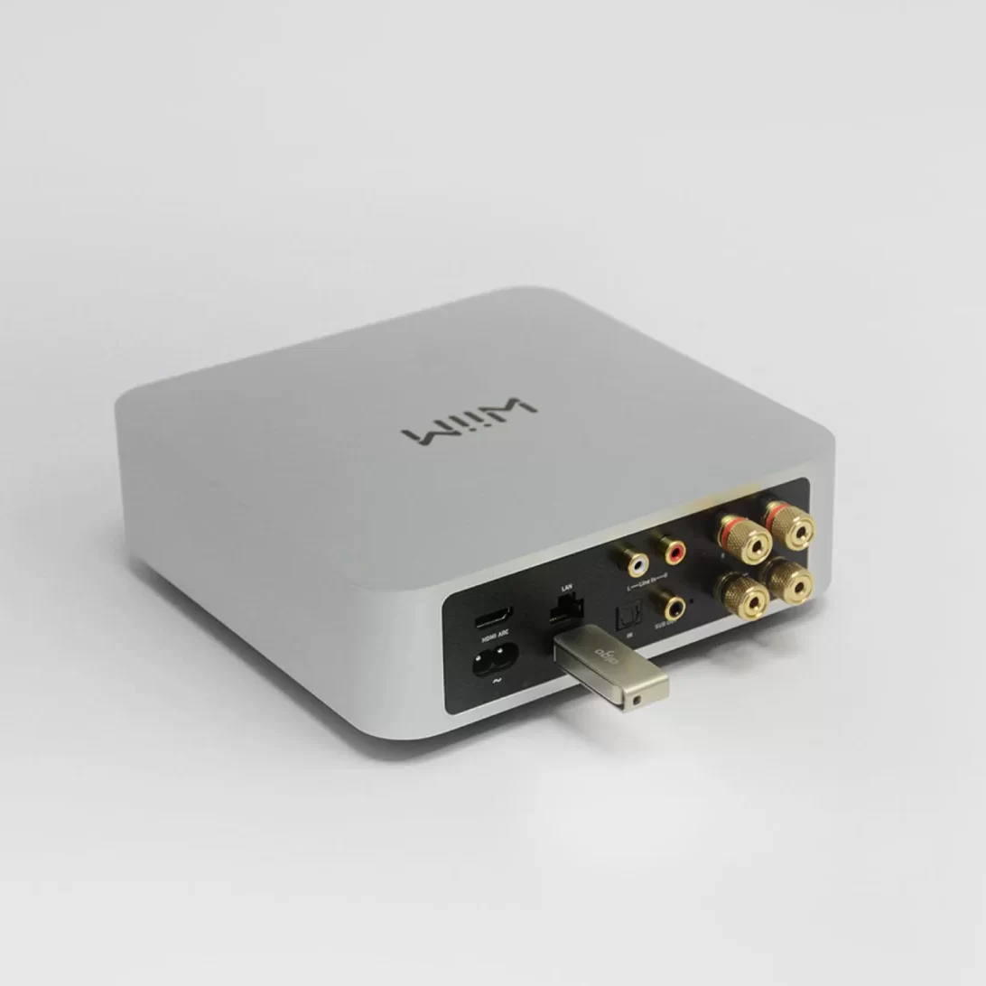 Chip amplificador de auriculares TPA6120A2 en WiiM Ultra