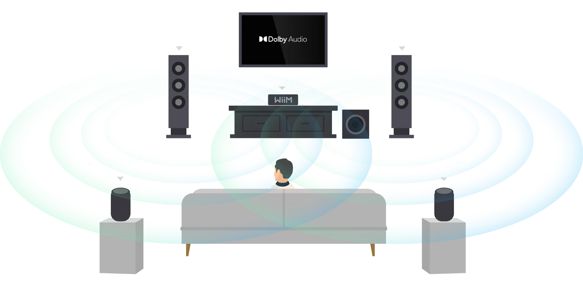 Diagrama de conectividad avanzada de WiiM Ultra